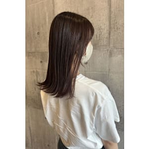 ピンクブラウン/ミディアムヘア【ARCH Emi】