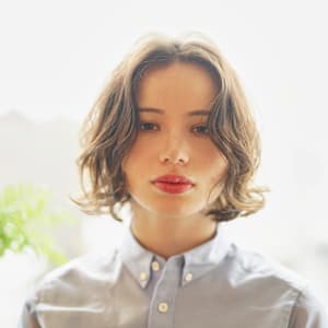 大人可愛いナチュラルボブ