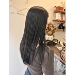 髪質改善カラー/アッシュグレー