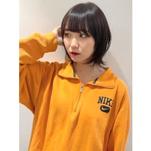 ラベンダーカラー ショートボブ レイヤー ウルフカット