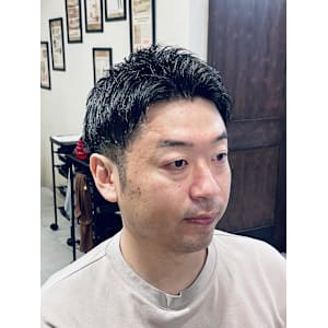 【40代男性】ロンドンツーブロアップバング（大宮/バーバー）