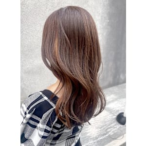 くびれロング　インナーカラー