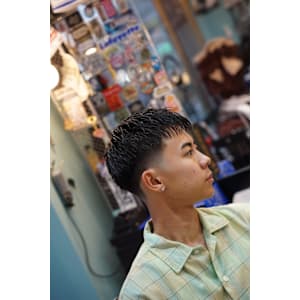 テーパーフェード×クロップスタイル