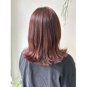 《花屋併設の美容院》柔らか暖色カラー