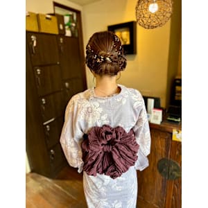 浴衣×ヘアセット