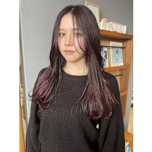 ぷつっと艶感ロングヘア