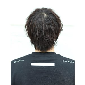 波巻き無造作ハーフアップ