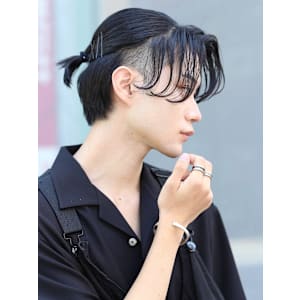 ツヤ×ハーフアップショート