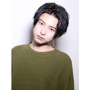 【艶髪】ミディアムセンターパート 