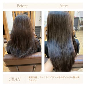 お客様髪質改善データ1849（髪質改善カラー）
