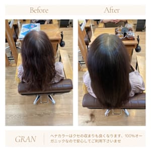 お客様髪質改善データ1851（ヘナカラー）