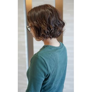 ゆるふわナチュラルボブ × シアーアッシュベージュ