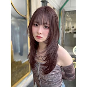 ハッシュカット/ワンホンヘア/韓国ヘア/前髪/レイヤー/原宿