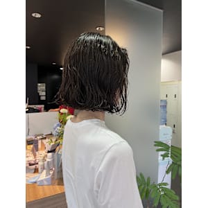 【ハクラ】ゆるめパーマ ボブパーマ 