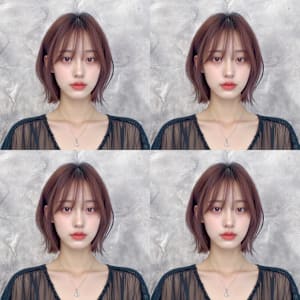 シアーレイヤーミディ×韓国ニュアンスバング