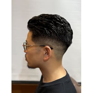 オールバックパーマ<理容室>