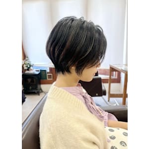 ひし形ショート/フェザーショート/大人かわいい/20代30代