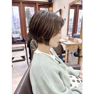 フェザーショート/大人ショート/マロンブラウン/20代30代