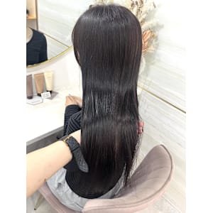 《高橋亜美》ラベンダーブラック/Wカラー/暗髪/大宮