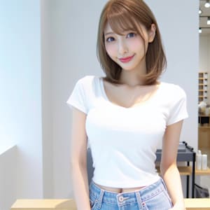★大人可愛いひし形ふんわりレイヤー小顔美人20代30代40代