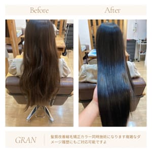 お客様髪質改善データ1855（髪質改善縮毛矯正カラー）