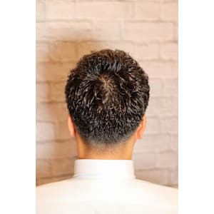 アップバングショート×形状記憶パーマ