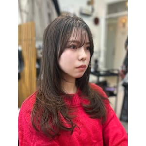 ワンカールレイヤーカット/色っぽ韓国風ヘア