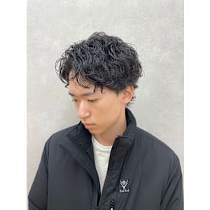 メンズショートニュアンスウェーブパーマ｜札幌大通駅個室サロン