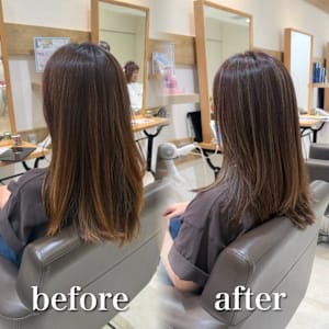 白髪ぼかし細めハイライト30代40代50代セミディ - Mira by KENJE【ミラバイケンジ】掲載中