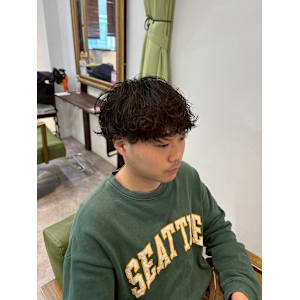 メンズパーマ/メンズカジュアル/波巻きパーマ/髪質改善/韓国