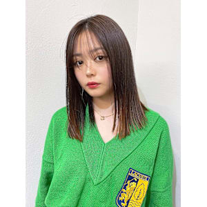 【髪質改善】切りっぱなしボブ/艶髪/透明感/トリートメント