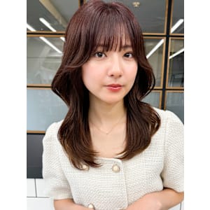 10代20代30代大人かわいい暗髪艶感ヨシンモリくびれミディ