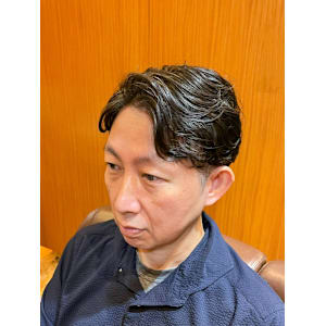 銀座　理容室　ナチュラルパーマ　フェザーパーマ