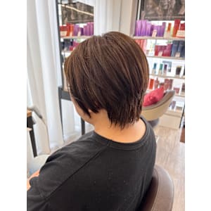 ☆似合わせカット☆柔らかいアッシュベージュ×ハンサムショート