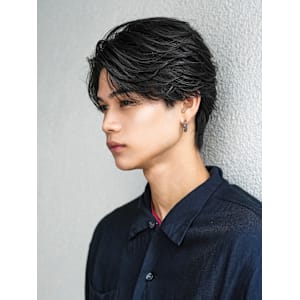 マッシュ短髪ツーブロックモテる束感モテ髪イケメン黒髪ビジネス