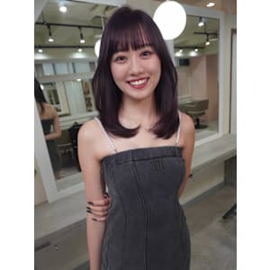 ミディアム/レイヤー/ハッシュカット