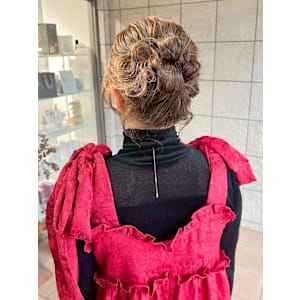 【hinari】お呼ばれヘアセット/お団子/平塚ヘアセット