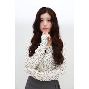 カジュアルフェミニン　ロングウェーブ