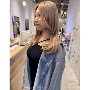 林　直人　ロング/ケアブリーチ/ベージュ