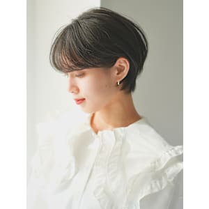 前下がりショート・ボブ/絶壁解消/前髪あり/40代/30代