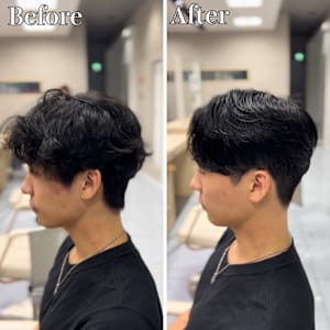 横浜”曲がる縮毛矯正ニュアンスメンズ縮毛矯正