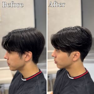 横浜”曲がる縮毛矯正ニュアンスメンズ縮毛矯正