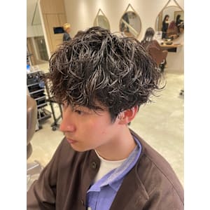 無造作ウェーブ×マッシュパーマ【三軒茶屋】