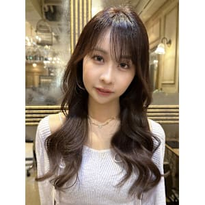 韓国風巻き/くすみベージュ/マロンベージュ