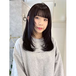 【rizu】レイヤーカット/ブルーブラック/ワンホン