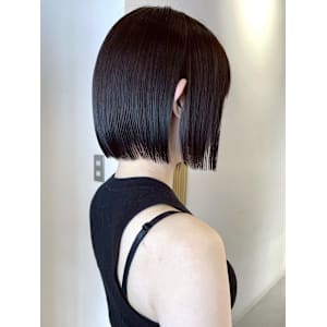 【rizu】ボブ/切りっぱなしボブ/暖色カラー/ベージュ