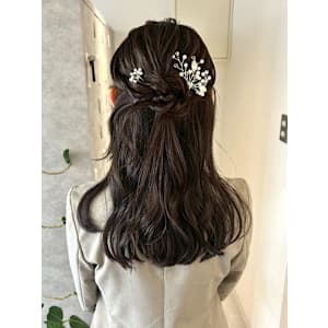 【nanaka】ハーフアップ/アレンジ/お呼ばれヘア/20代