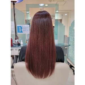 ロングレイヤーピンクブラウン