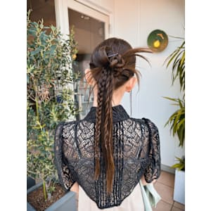 【るん】カチモリミックスお呼ばれヘアアレンジ