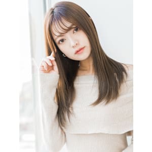 【S.BROOM天王寺店】ベージュ系でナチュラルストレート